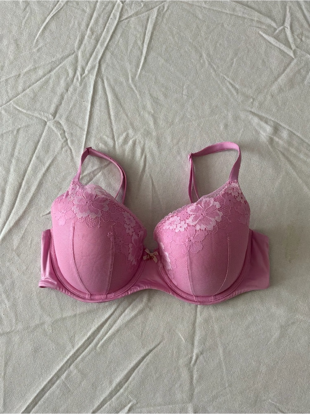 ******* Victoria's Secret Pink Lace Push-Up Bra b4 *******